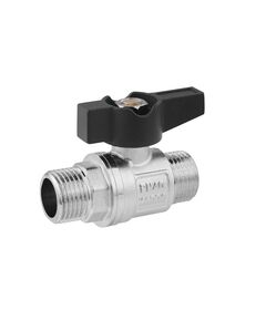 Кран шаровой Karro "Uno Black" 1/2" НН PN40 бабочка, фото  | SNABZHENIE.com.ua