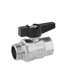 Кран шаровой Karro "Uno Black" 3/4" ВН PN40 бабочка, фото  | SNABZHENIE.com.ua