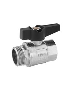 Кран шаровой Karro "Uno Black" 1" ВН PN40 бабочка, фото  | SNABZHENIE.com.ua