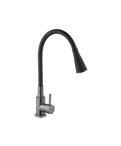 Смеситель для кухни Kroner KRP Edelstahl Klassisch - PVD031BLK, фото  | SNABZHENIE.com.ua