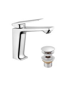 Смеситель для раковины Kroner KRP Ersel - C0111BV с донным клапаном, фото  | SNABZHENIE.com.ua