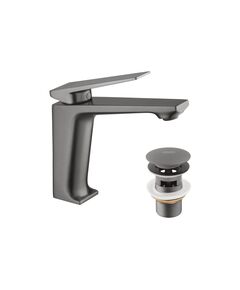 Смеситель для раковины Kroner KRP Ersel - GRP0111BV с донным клапаном, фото  | SNABZHENIE.com.ua