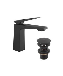 Смеситель для раковины Kroner KRP Ersel - SCH0110BV с донным клапаном, фото  | SNABZHENIE.com.ua