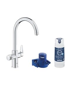 Смеситель для кухни Grohe Blue Pure StartCurve 30592000 с фильтром Blue S-Size 40404001 и головкой 64508001 (30594040), фото  | SNABZHENIE.com.ua