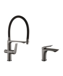 Набор смесителей Kroner Graz-GRP03815 + смеситель Graz-GRP010, фото  | SNABZHENIE.com.ua