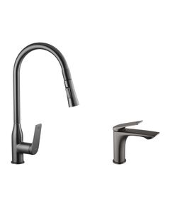 Набор смесителей Kroner Graz-GRP030-T + смеситель Graz-GRP010, фото  | SNABZHENIE.com.ua