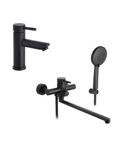 Набор смесителей Kroner Edelstahl Klassisch-SCH070 + смеситель Edelstahl Klassisch-SCH010, фото  | SNABZHENIE.com.ua