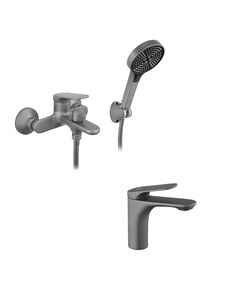 Набор смесителей Kroner Linz-GRN060 + смеситель Linz-GRN010, фото  | SNABZHENIE.com.ua