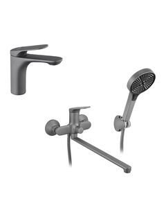 Набор смесителей Kroner Linz-GRN070 + смеситель Linz-GRN010, фото  | SNABZHENIE.com.ua