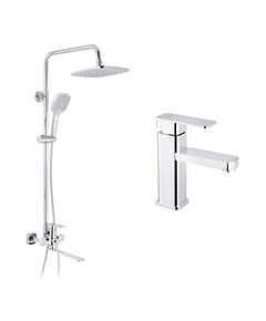 Набор 2 в 1 душевая система Kroner Armada-C067 + смеситель Ems-C010, фото  | SNABZHENIE.com.ua