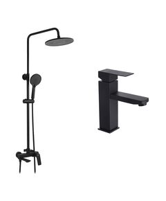 Набор 2 в 1 душевая система Kroner Graz-SCH063 + смеситель Edelstahl Kubus-SCH010, фото  | SNABZHENIE.com.ua