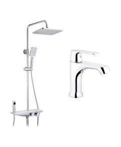 Набор 2 в 1 душевая система Kroner Armada-W066 + смеситель Armada-C010, фото  | SNABZHENIE.com.ua