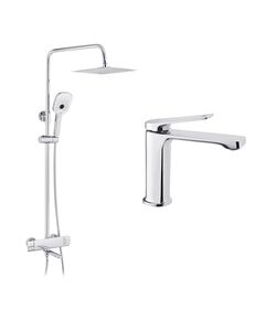 Набор 2 в 1 душевая система Kroner Makon-C063 + смеситель Makon-C010, фото  | SNABZHENIE.com.ua