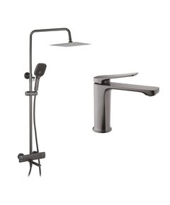 Набор 2 в 1 душевая система Kroner Makon-GRP063 + смеситель Makon-GRP010, фото  | SNABZHENIE.com.ua