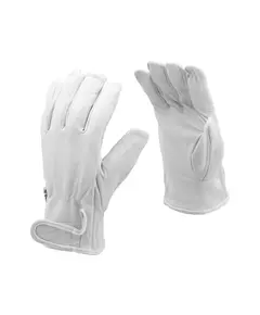 Перчатки рабочие белые с застежкой-липучкой YATO кожа, размер 10 (YT-74647), фото  | SNABZHENIE.com.ua