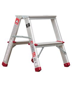 Двостороння алюмінієва стремянка 2 ступені, 440 мм INTERTOOL LT-1102, фото  | SNABZHENIE.com.ua