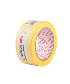 Малярна стрічка INTERTOOL DM-4840 жовта 48мм, 40м для ремонту, фото  | SNABZHENIE.com.ua