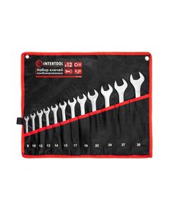 Набір комбінованих ключів 12 шт., 8-30 мм Cr-V INTERTOOL HT-1251, фото  | SNABZHENIE.com.ua