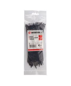 Хомут пластиковий 2,5x150 мм чорний, 100 шт, INTERTOOL TC-2516, фото  | SNABZHENIE.com.ua