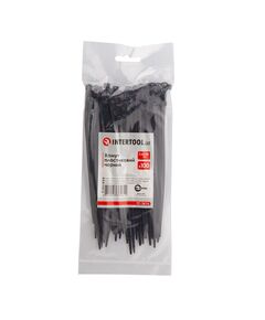 Хомут пластиковий INTERTOOL 3,6x150 мм чорний, 100 шт/упак TC-3616, фото  | SNABZHENIE.com.ua