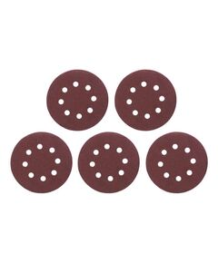 Круг наждачний самоклеючий 125 мм, папір клас С, 5 шт INTERTOOL, фото  | SNABZHENIE.com.ua