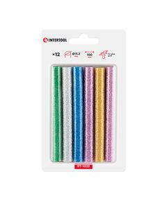 Кольорові перламутрові клеєві стержні 11.2 мм, 12 шт, фото  | SNABZHENIE.com.ua