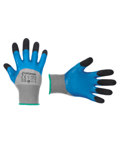 Перчатка трикотажна синтетична 3/4, латексне покриття, 9 INTERTOOL, фото  | SNABZHENIE.com.ua