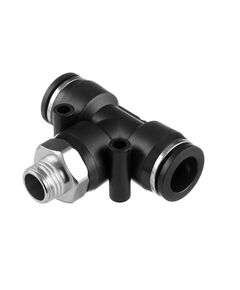 Цанговое соединение T-образное 12*12 мм, 1/4 нар. резьба INTERTOOL, фото  | SNABZHENIE.com.ua