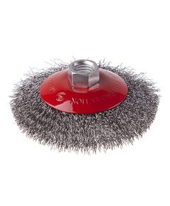 Щетка конусная 100 мм для УШМ М14 (витая проволока) INTERTOOL BT-5100, фото  | SNABZHENIE.com.ua