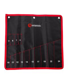 Чехол для гаечных ключей на 14 карманов 430x430 мм INTERTOOL BX-9009, фото  | SNABZHENIE.com.ua