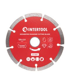 Диск алмазний сегментний 125 мм, 22-24% INTERTOOL CT-1007, фото  | SNABZHENIE.com.ua