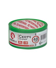 Скотч зелений 48мм 50м INTERTOOL KT-0918, фото  | SNABZHENIE.com.ua