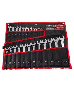 Набір комбінованих ключів 25 од., 6-32 мм, PROF, чохол INTERTOOL XT-1526, фото  | SNABZHENIE.com.ua