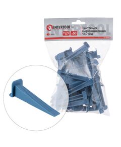 Система вирівнювання плитки, клин 9 70 мм / 50 шт INTERTOOL KT-4950, фото  | SNABZHENIE.com.ua