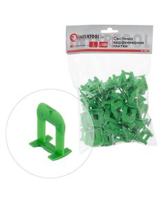 Система выравнивания плитки, основание 1 мм / 100 шт INTERTOOL KT-4951, фото  | SNABZHENIE.com.ua