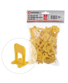 Система выравнивания плитки, основание 2 мм / 100 шт INTERTOOL KT-4953, фото  | SNABZHENIE.com.ua