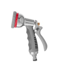 Пістолет-розпилювач INTERTOOL GE-0004, хром, 8 функцій для поливу, фото  | SNABZHENIE.com.ua