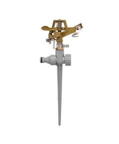 Дощуватель пульсуючий INTERTOOL GE-0052, круг/сектор, до 12 м, латунь, фото  | SNABZHENIE.com.ua