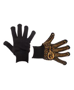 Перчатка трикотажная черная с желтой ПВХ точкой 90 г, фото  | SNABZHENIE.com.ua