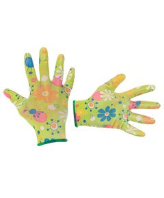 Садовые перчатки INTERTOOL SP-0163, нитрил, размер 8, зеленые, фото  | SNABZHENIE.com.ua