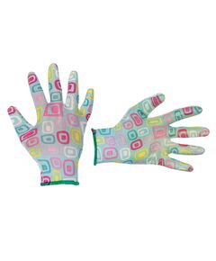 Голубые садовые перчатки с нитриловым покрытием, фото  | SNABZHENIE.com.ua