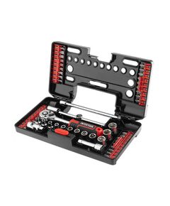 Набор отверточных насадок и головок 57 ед с трещоткой INTERTOOL VT-3657, фото  | SNABZHENIE.com.ua