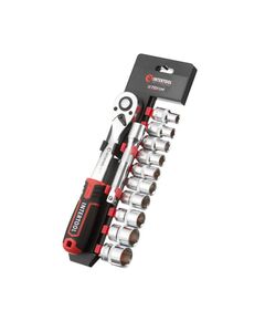 Набор головок 1/2" 10-24 мм с рукояткой и удлинителем 12 ед. Cr-V STORM, фото  | SNABZHENIE.com.ua