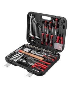 Набор инструментов 1/2 и 1/4, 100 предметов, Cr-V STORM INTERTOOL ET-8100, фото  | SNABZHENIE.com.ua