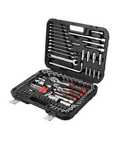 Набор инструментов Cr-V 1/2, 3/8, 1/4, 126 ед. STORM INTERTOOL ET-8126, фото  | SNABZHENIE.com.ua