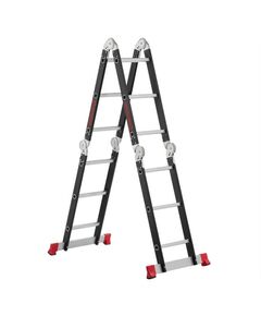 Лестниця трансформер 4х3, сталевий профіль, 3380 мм, 150 кг INTERTOOL, фото  | SNABZHENIE.com.ua