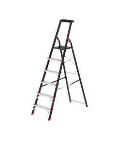 Сходи INTERTOOL LT-0056, 6 ступенів, сталь, 150 кг, 1280 мм, фото  | SNABZHENIE.com.ua