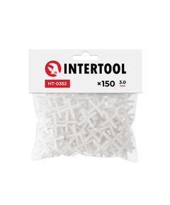Набор дистанционных крестиков для плитки 3 мм / 150 шт INTERTOOL HT-0353, фото  | SNABZHENIE.com.ua