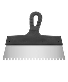 Шпатель нержавеющий 250мм с зубом 6x6мм INTERTOOL KT-2256, фото  | SNABZHENIE.com.ua