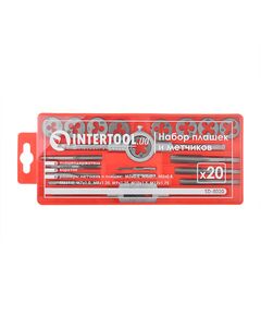 Набір плашок і метчиків M3-M12, 20 шт. INTERTOOL SD-8020, фото  | SNABZHENIE.com.ua